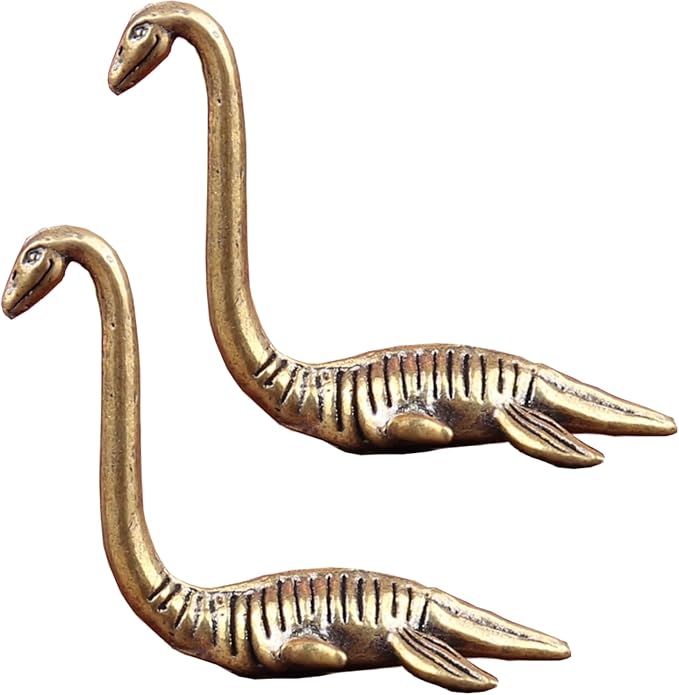Brass Animals Figurine Decorative,Solid Copper Decorations,Metal Statue,Solid Brass Loch Ness Monster Figurine-Miniature Vintage Decor Ornament,Miniature Chicken Statues for Home Decor