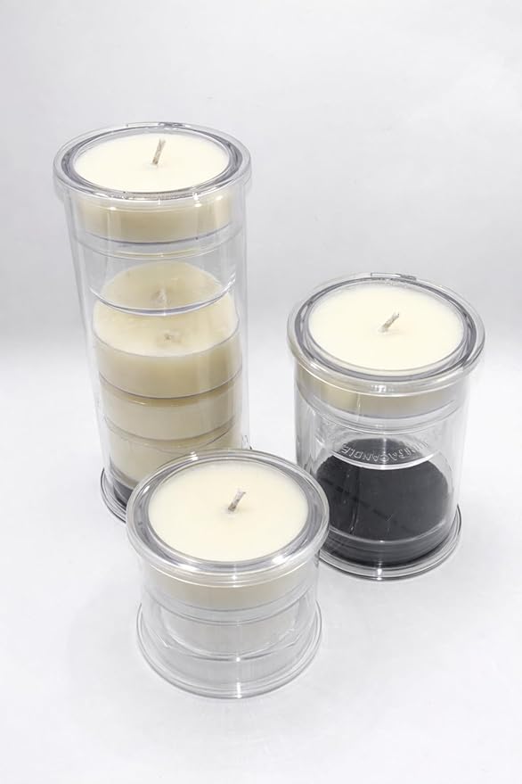 Reusable Interchangeable Candle, Decorative Wrap Design, Customizable Holiday Home Décor, Refillable Giftable Accent for Seasonal Styling