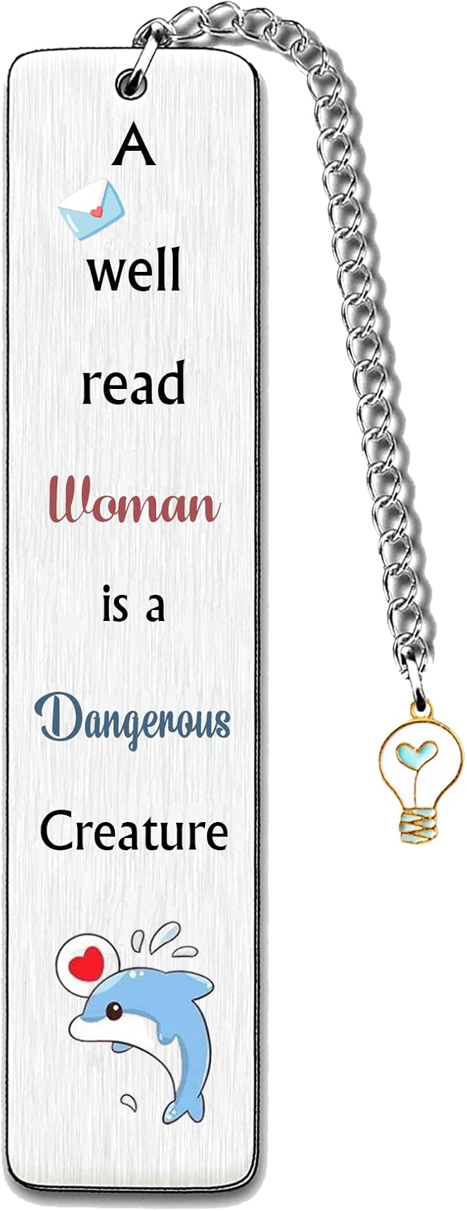 Bookmarks Women Friend Daughter Wife Mum Girlfriend Sister Families Graduation Bookmark Appreciate Birthday Go to University Present Christmas Keepsakes A Well Read Woman is A Dangerous Creature
