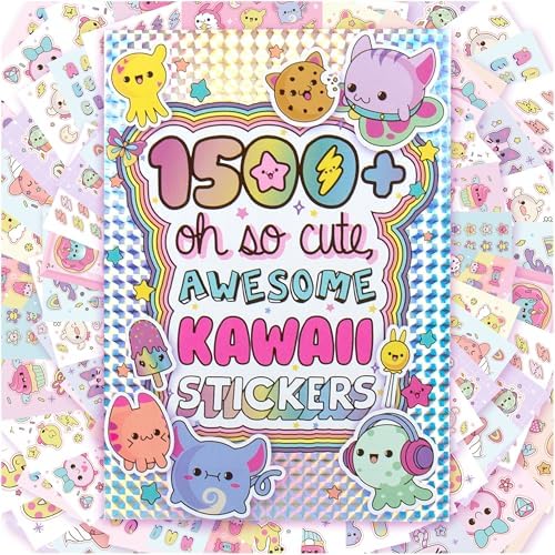 Horizon Group USA Sticker Book, Just My Style Kawaii, 1500+ Stickers by HorizonGroupUSA