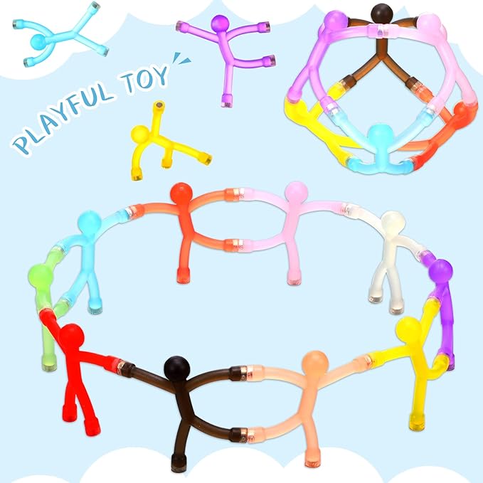 60 Pieces Fridge Magnets Humanoid Cute Men Colorful Refrigerator Magnetic Toys for Kids Translucent Magnetic Magnets for Adults Lockers, Fridge, Office, Whiteboard Decoration