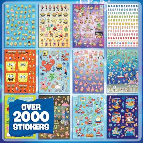 Horizon Group USA Sticker Book, Spongebob Squarepants, 2000+ Stickers - Image 5