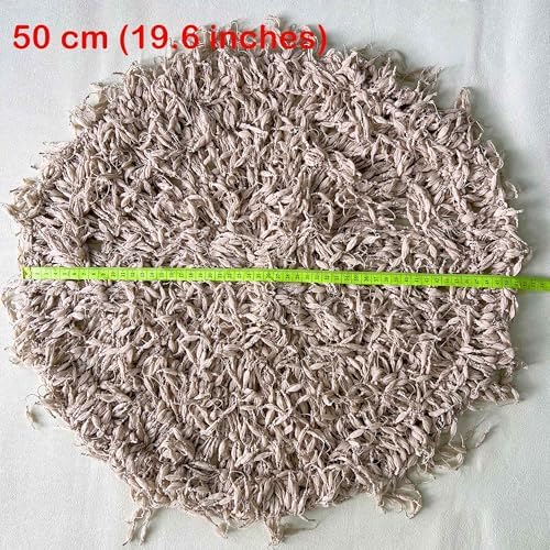 D&J DON&JUDY Hand Crochet Round Blanket with Fringe Newborn Photography Props - Image 6