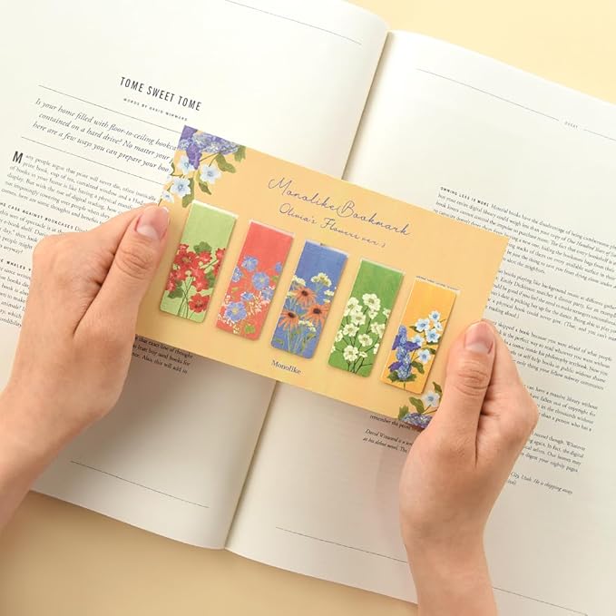 Magnetic Bookmarks Set - A (Olivia's Flowers Ver.3)