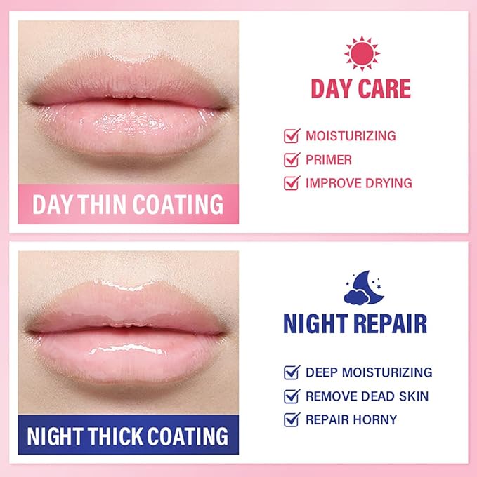 Fruit Lip Mask Set with Honey & Vitamin E, Moisturizing Overnight Treatment, Effective Reduces Lip Lines Prevention Dry and Cracked (9 Flavors)