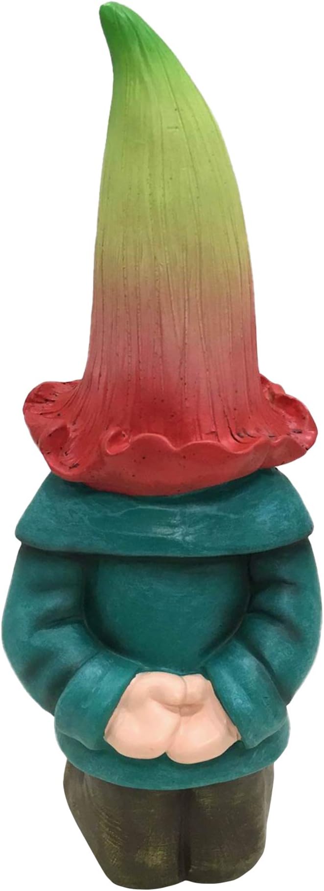 Design House 395863 Indoor/Outdoor Gnome with Flower Hat Figurine Statue for Garden Patio Home & Office Décor Housewarming Gifting Birthdays, 12-Inch, Multicolor