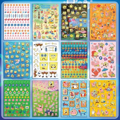 Horizon Group USA Sticker Book, Spongebob Squarepants, 2000+ Stickers - Image 6