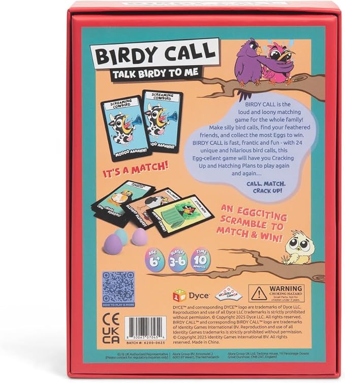 BIRDY CALL Family Party Game - The Hilarious, Loud & Loony Bird Matching Egg Collecting Card Game for Kids, Families & Friends - Christmas White Elephant Gifts, Stocking Stuffers + Board Games Night