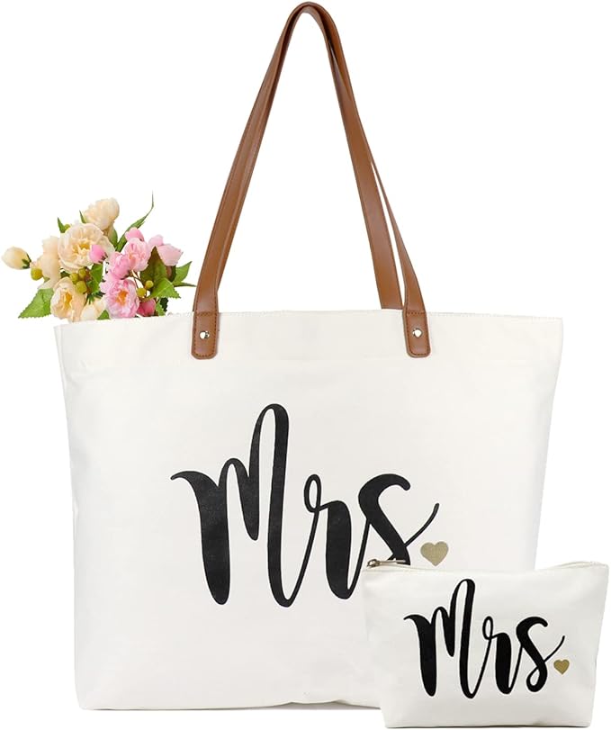 Lamyba New Mom Gifts, Mama Bag Tote with Makeup Bag, Cool Gifts for Mom to be/Expecting Mom/Pregnant Women
