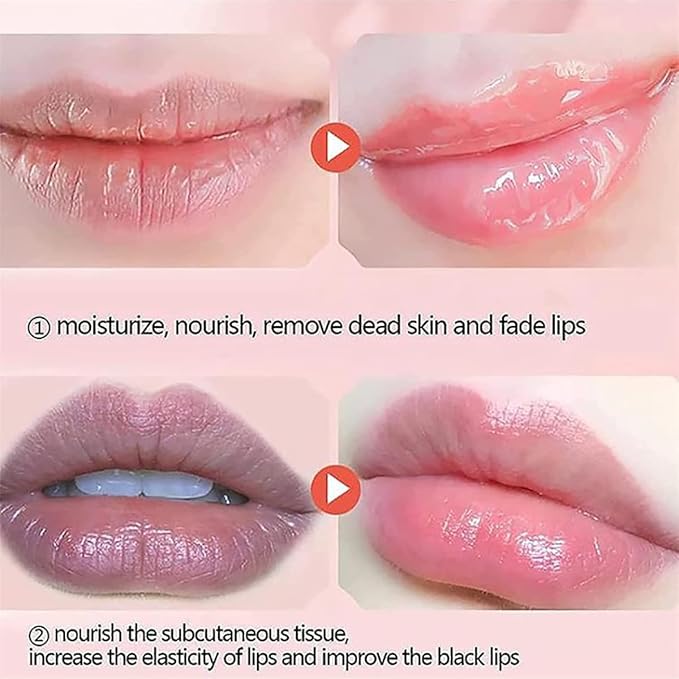 Fruit Lip Mask Set with Honey & Vitamin E, Moisturizing Overnight Treatment, Effective Reduces Lip Lines Prevention Dry and Cracked (9 Flavors)