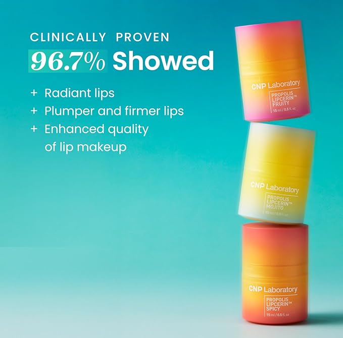 CNP Honey Lip Butter - Propolis Lipcerin™ 03 Lime, Hydrating Overnight Manuka Lip Balm & Mask, 12hr Long-Lasting Moisture, Stocking Stuffers, Gifts for Women, 0.5 fl.oz.