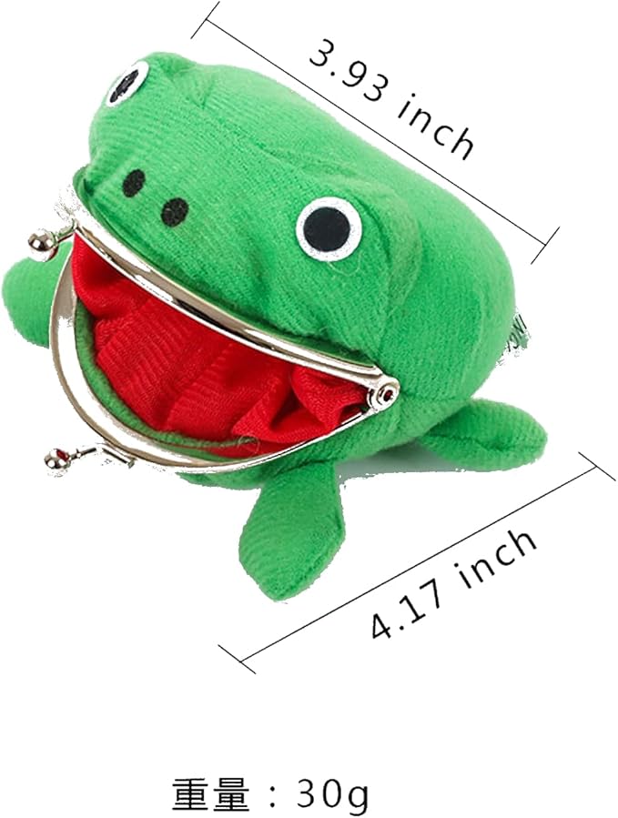 Cosplay Anime Frog Plush Coin Purse Exquisite Compact Cute Mini Wallet