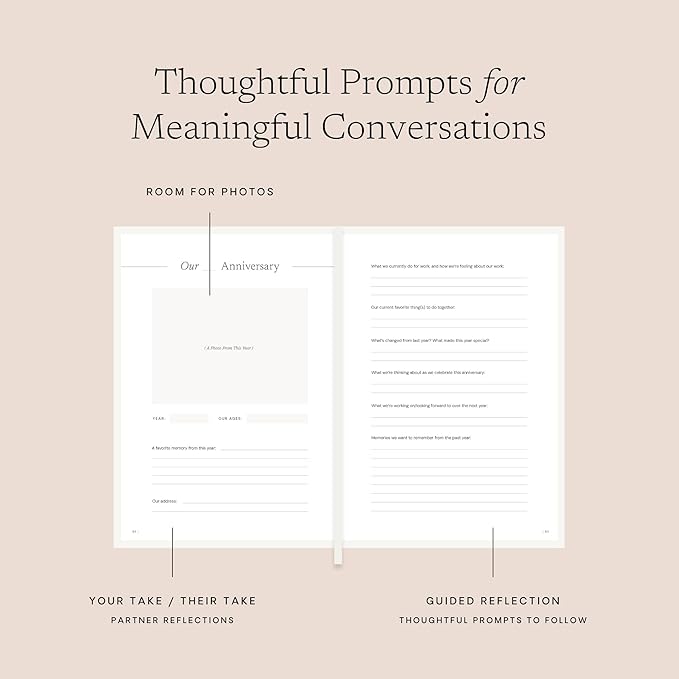 Anniversary Journal: Our Love Story – Memory-Focused Valentine’s Day Gift for Couples to Capture the Evolution of Your Love Story, Wedding Memory Book, Couples Journal, & Anniversary Scrapbook - Wedding Registry Gift & Paper