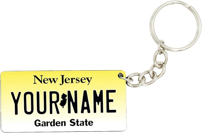 License Plate Keychain - Personalized - All States Multicolor