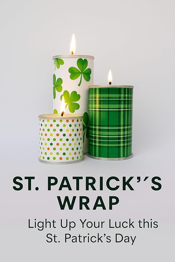 Reusable Interchangeable Candle, Decorative Wrap Design, Customizable Holiday Home Décor, Refillable Giftable Accent for Seasonal Styling