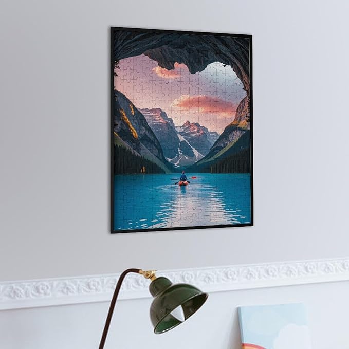 Wooden Puzzle - Follow Your Heart Jigsaw Puzzles，Wooden Puzzles for Adults 300 Pieces Unique Gifts for Wall Art，Challenge Puzzles，Educational Games，Family Puzzles