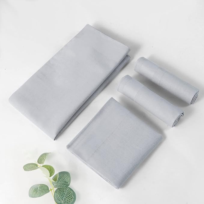 HOULIFE Men's Cotton Handkerchiefs, Solid Color 60S Soft Cotton Hankies for Men Women 6/12PCS 15.7"×15.7"