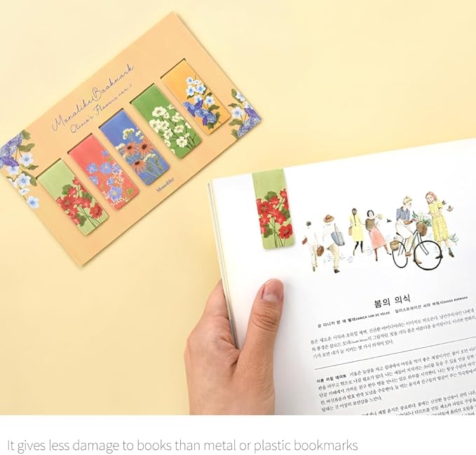 Magnetic Bookmarks Set - A (Olivia's Flowers Ver.3)