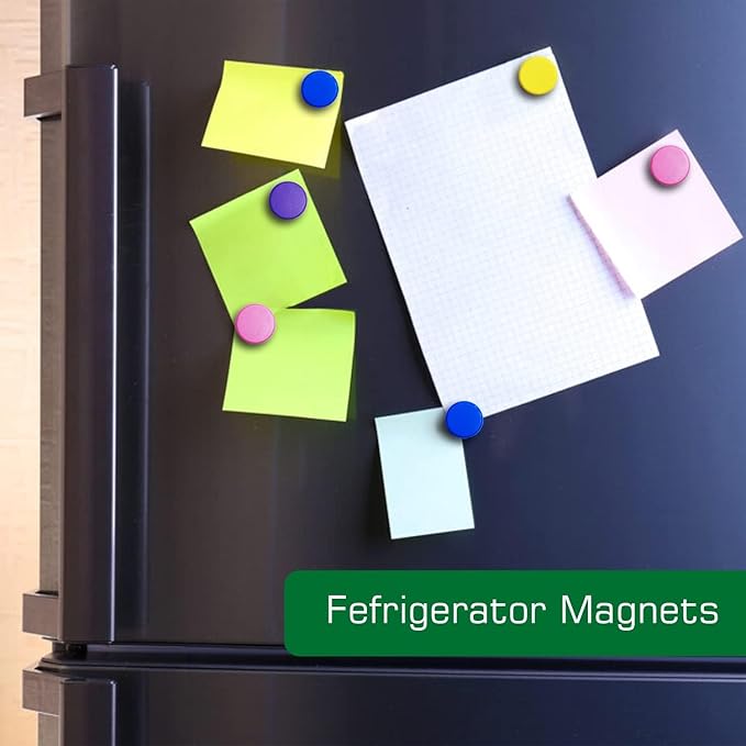 50 Pack Cute Magnets for Fridge, Magnet,Round White Board Magnets, Whiteboard Magnet Fridge for Locker, Kitchen, Office and Classroom (Red &Green)