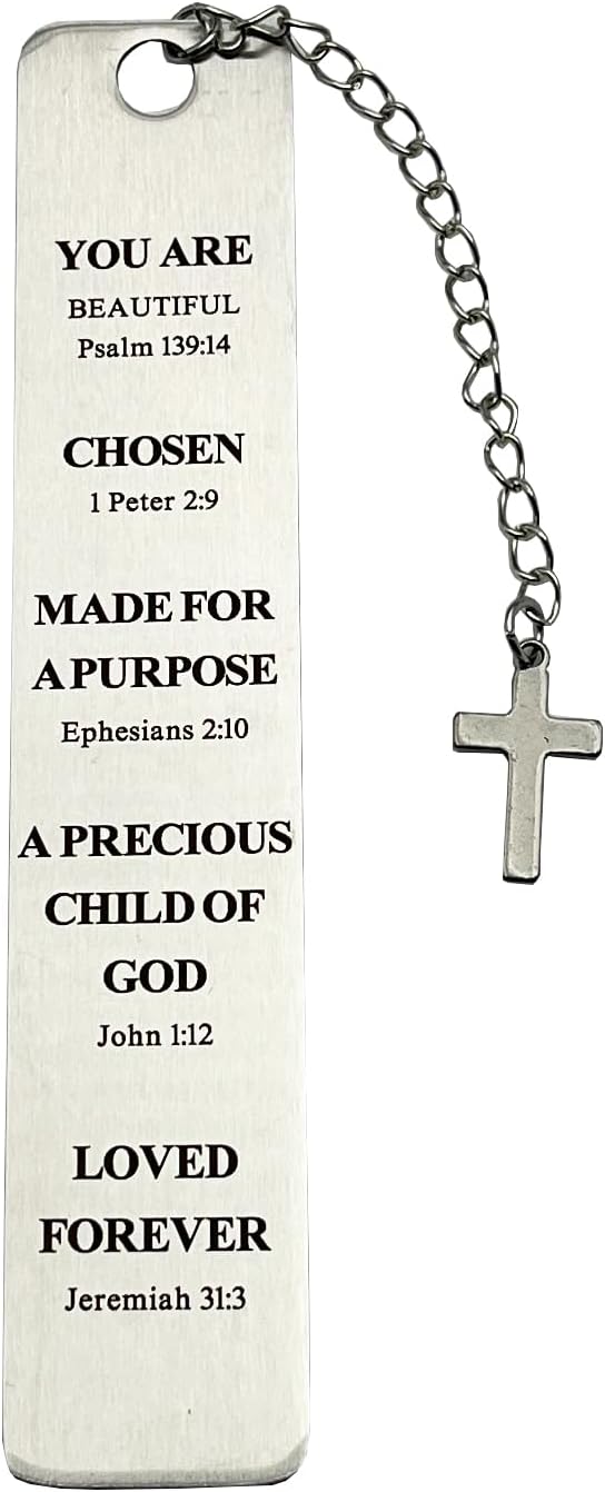 Christian Bookmark Gifts for Women Girls Boys, Inspirational Religious Book Mark Markers Faith (You are Beautiful)
