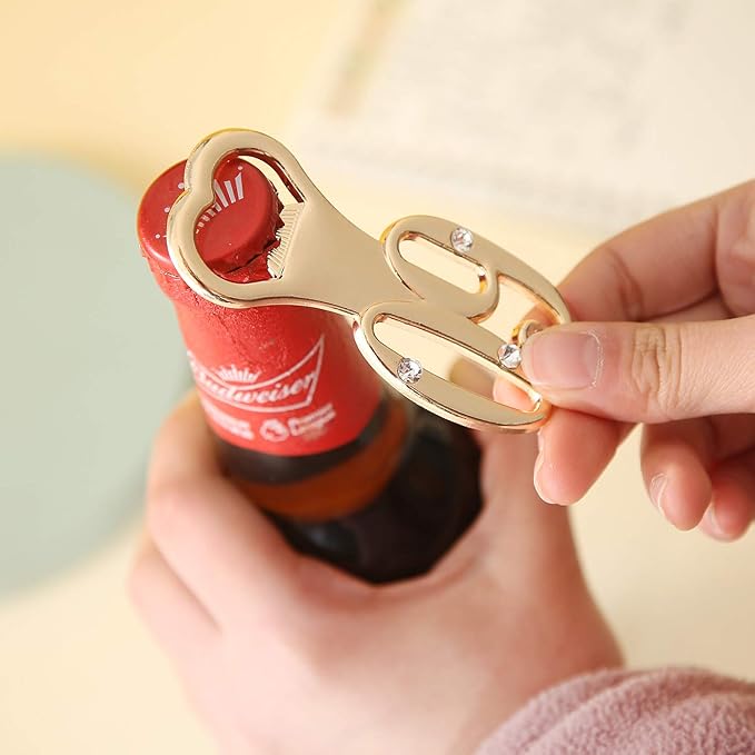 PARTYGOGO Set of 12 Creative Bottle Openers for 60th Birthday Party Favors or 60th Wedding Anniversary Party Gifts 60 Birthday Party Favors Souvenirs Decorations for Guests(12,Gold 60th)