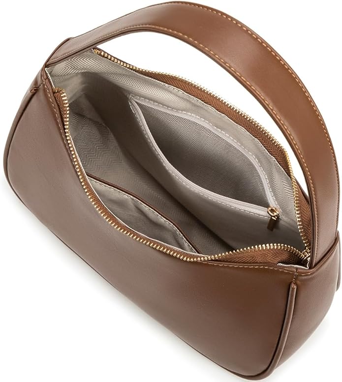 Shoulder Bags for Women, Cute Hobo Tote Handbag Mini Clutch Purse with Zipper Closure