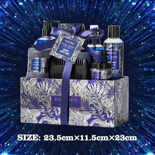 Mens Gift baskets, Birthday Gifts Spa Kit for Men Classic Perfume Bath Gift - Image 6