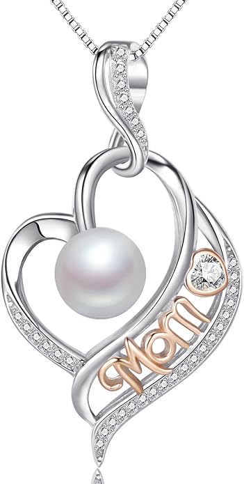 Mothers Day Gifts for Mom -Grandma Mom from Daughter Son, Gifts for Wife Nana Mother Birthday-Christmas Day for Women Her Jewelry Gift, Pearl Necklaces
