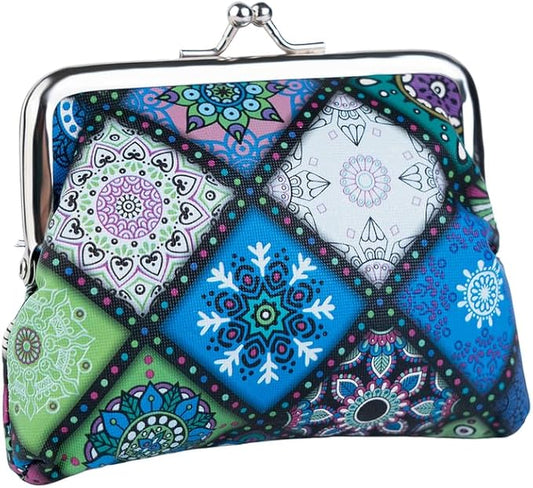CONCISE Coin Purse Vintage Bag Lock Wallet Buckle Kiss Lock change purse leather coin purse change holder wallet coin