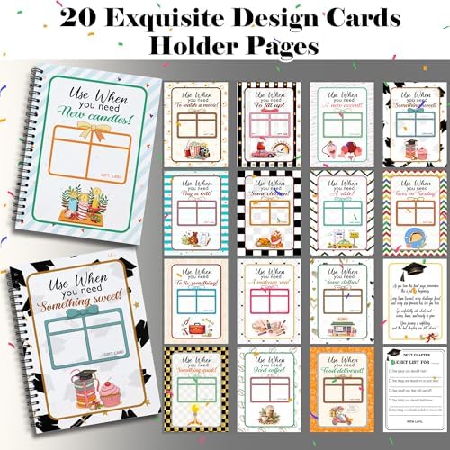 College Survival Gift Card Book 8 x 6 Inch 20 Pages Giftcard Booklet Holders, College Survival Kit Gift Card Book 2026, High School Graduation Gifts for Students Him Her Boys Girls - Image 4