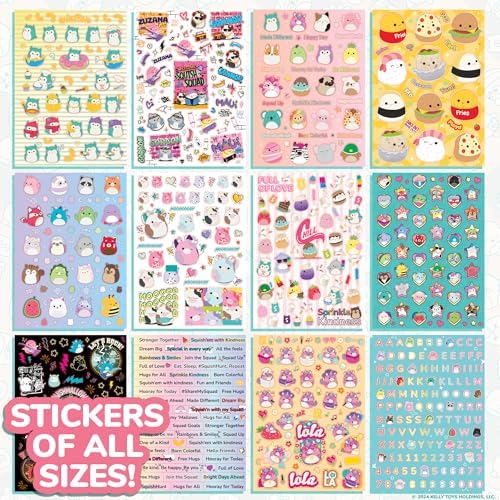Horizon Group USA Sticker Book, Squishmallows, 2000+ Stickers - Image 4