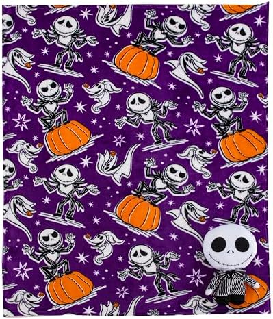 Northwest Nightmare Before Christmas Silk Touch with Hugger, Jack Smackdown, 50 x 40 inches by Northwest