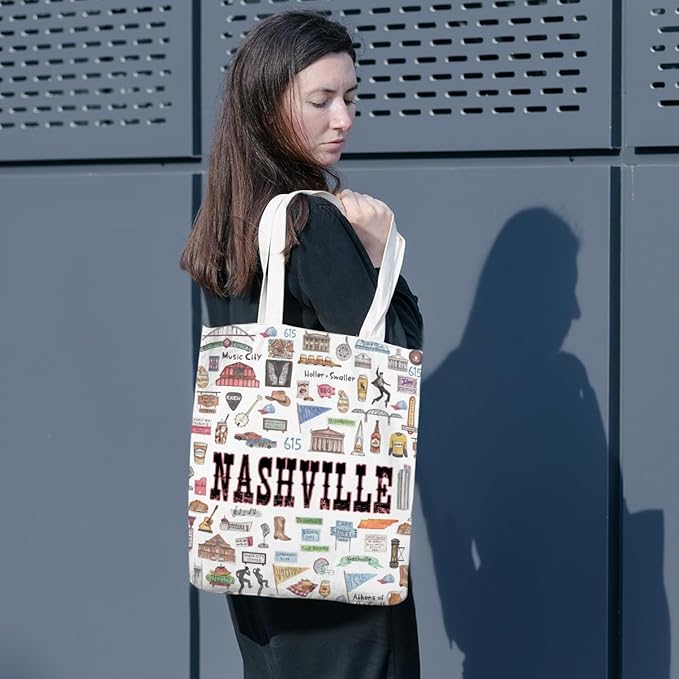 New York Paris Chicago Nashville Italy Los Angeles Las Vegas Lover Gifts Tote Bag Beach Bag Travel Gift