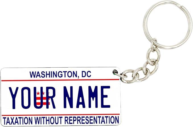License Plate Keychain - Personalized - All States Multicolor