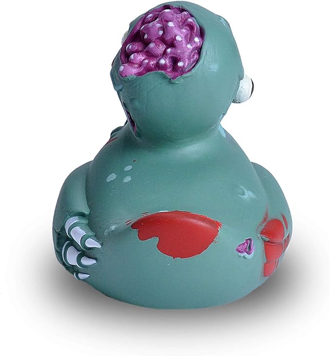 Wild Republic Rubber Ducks, Bath Toys, Kids Gifts, Pool Toys, Water Toys, Zombie, 4"