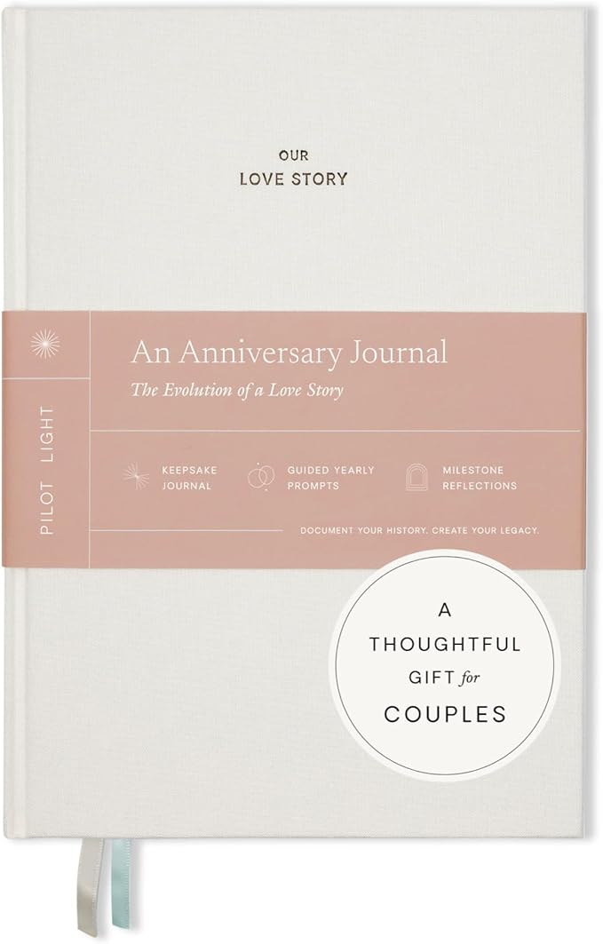 Anniversary Journal: Our Love Story – Memory-Focused Valentine’s Day Gift for Couples to Capture the Evolution of Your Love Story, Wedding Memory Book, Couples Journal, & Anniversary Scrapbook - Wedding Registry Gift & Paper