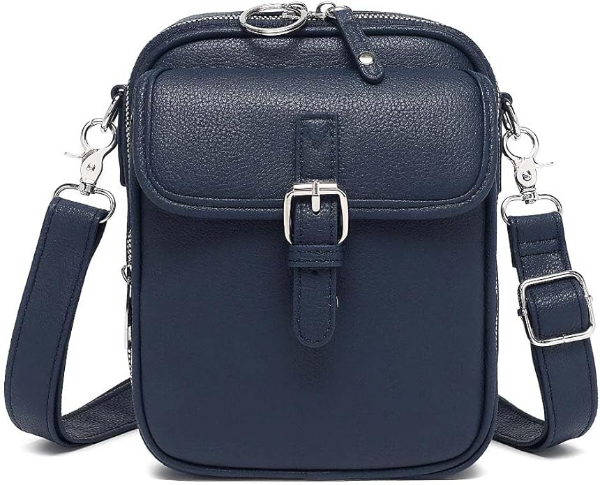 Crossbody Leather Bag for Women, Multi-Slot Multifunctional Large Capacity Bags Adjustable Shoulder Bags