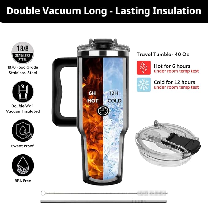 Vivulla68 Christmas Gifts For Dad - My Favorite Child Gave Me This Cup Tumbler 40Oz, Birthday Present for Dad, Father, Papa, Daddy, Father Day Gifts From Daughter, Son, Kids, Cool Coffee Mug Ideas