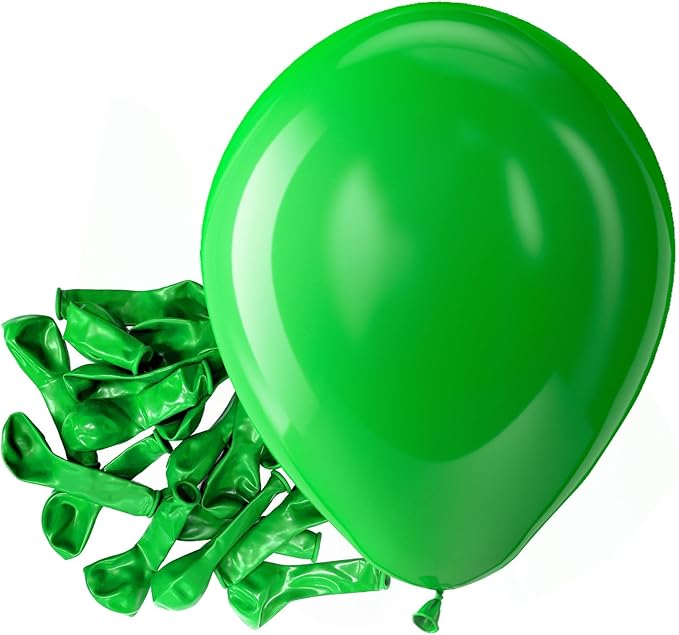 Bezente Green Balloons Latex Party Balloons - 150 Pack 5 inch Matte Small Light Green Helium Balloons for Birthday Bridal Shower Christmas Jungle Safari Theme Party Decorations