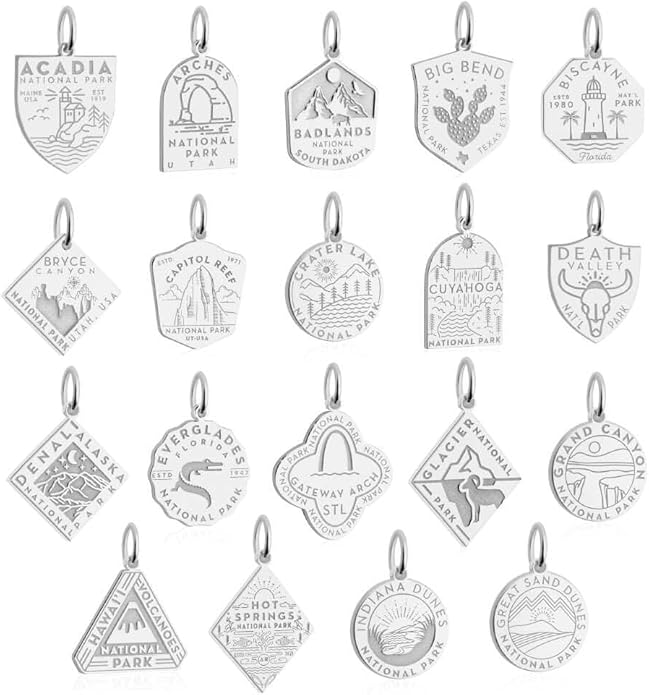 Jet Set Candy Sterling Silver National Park Souvenir Travel Charm