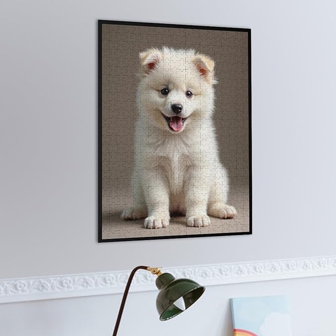 Jigsaw Puzzles for Adults 500 Piece - Cute Dog Puppy Wooden Puzzles, Educational Games，Challenge Puzzles Puzzle Games, Stress Relief Games