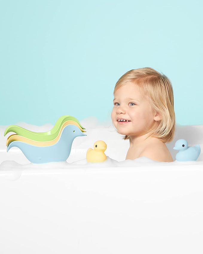 Simple Joys by Carter's Duck Rinse Cups and Squirties Bath Toy Bundle