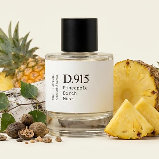 – D.915 – Eau de Parfum Inspired by C.reed A.ventus, Made in Grasse (France), Long-Lasting Perfume for Men, Pineapple & Musk, Vegan, Clean Ingredients – Spray 50 ml | 1.7 fl. oz.