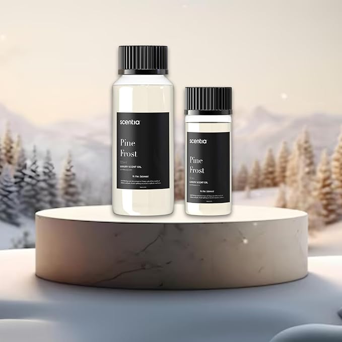 Scentia Pine Frost Essential Oil – 50ml Christmas Diffuser Oil | Crisp Winter Blend with Fir, Pine, Citrus & Vanilla | Holiday Aromatherapy for Gifting, Candles & DIY Soaps