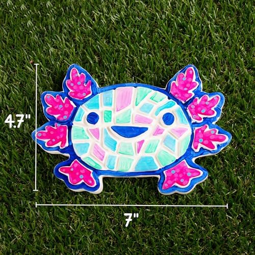 Creative Roots Paint Your Own Stepping Stone Kit, Axolotl - Image 6