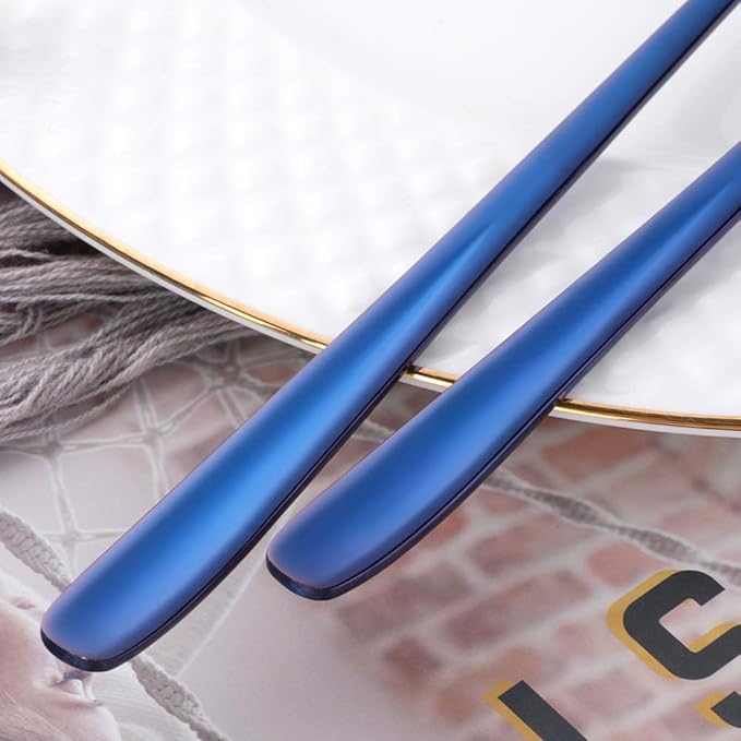 Buyer Star Long Handle Iced Tea Spoons Set of 6, 8 inch 18/10 Heavy Duty Coffee Spoon Sets for Mixing, Cocktail Stirring, Tea, Coffee, Milkshake, Cold Drink