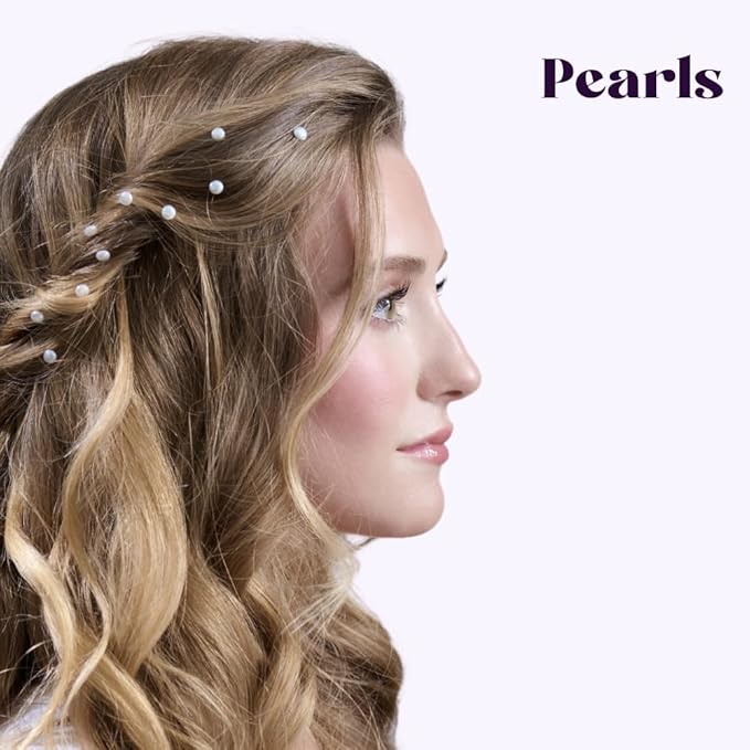 Hally Hair 360 Refill for Hair Gems - Multicolored Adhesive Jewels Only (No Stamper) – Hearts, Stars, Flowers, Pearls – Blacklight Glow – Hair Accessories for Girls & Teens