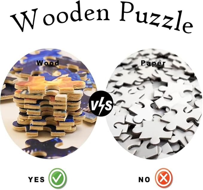 Jigsaw Puzzles Hamster Christmas Hat Wooden Puzzles for Adults,Challenging and Stimulating Puzzle Toy,Suit Adults and Kids,Decompressing Game，Parent-Child Game