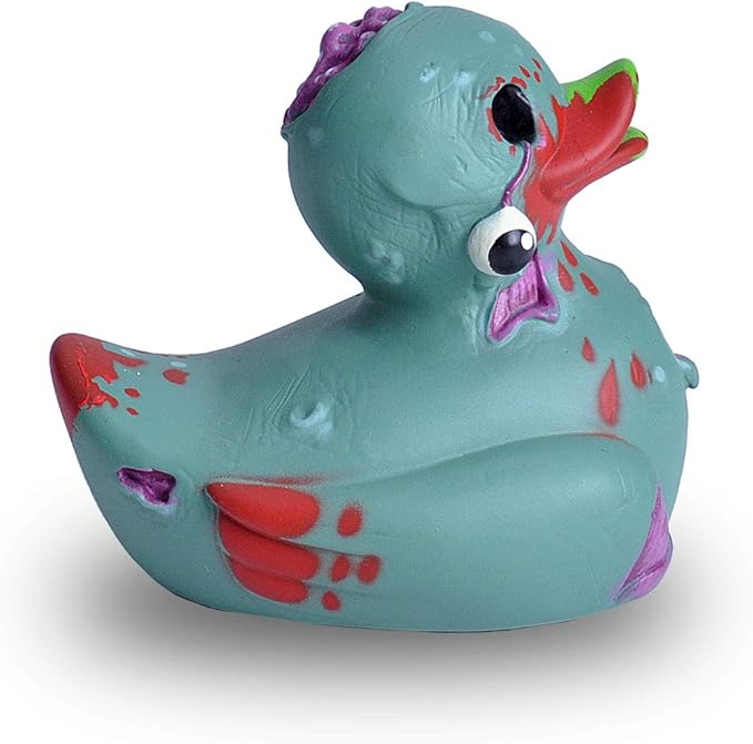 Wild Republic Rubber Ducks, Bath Toys, Kids Gifts, Pool Toys, Water Toys, Zombie, 4"