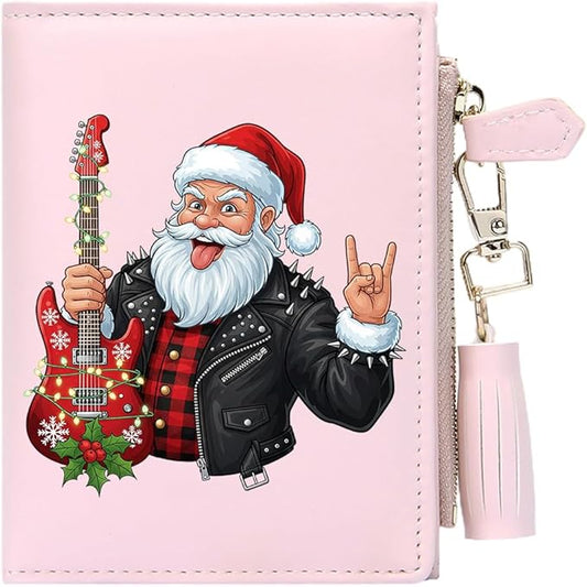 GEEAD Custom Design Small Wallets for Women Bifold Slim Coin Purse Zipper ID Card Holder for Christmas
